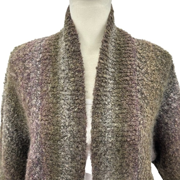 Kerisma Wool Blend Longline Nubby Cocoon Open Cardigan Sweater Size Small/Medium - Picture 2 of 9